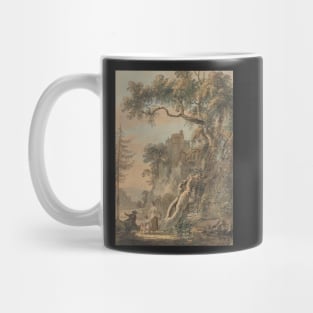 Old Castle Vintage Watercolor Painting Mug